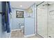 Stylish bathroom with a modern shower, toilet, and elegant decor at 5701 Mariner St # 606, Tampa, FL 33609