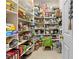 Organized pantry with ample shelving, baskets, and food storage solutions at 10159 Hernando Ridge Rd, Weeki Wachee, FL 34613