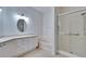 Bathroom with shower, vanity and bath tub at 11542 Captiva Kay Dr, Riverview, FL 33569