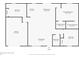 Floor plan displaying the layout of the house, including the bedroom, kitchen, and living room dimensions at 13526 Alberta Ave, Port Charlotte, FL 33981