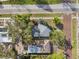 Aerial view of the home showing the surrounding neighborhood at 1818 53Rd S St, Gulfport, FL 33707