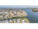 Breathtaking aerial view of waterfront condos in a coastal community with scenic waterway and cityscape backdrop at 330 6Th Ave, Indian Rocks Beach, FL 33785