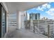 Spacious condo balcony with city views from behind the railings at 449 S 12Th St # 1105, Tampa, FL 33602