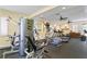 Bright fitness center offering updated weight machines, treadmills, and fans for residents' enjoyment at 4993 Bacopa S Ln # 304, St Petersburg, FL 33715