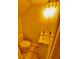 A compact bathroom features a toilet, sink, mirror, and bright lighting at 5627 Ashley Oaks Dr # 4, Tampa, FL 33617