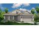 Charming single-Gathering home featuring a symmetrical facade, attached two-car garage and meticulously manicured lawn at 9273 Highland Hills Dr, Hudson, FL 34667