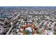 An aerial view of the community highlighting the home's location at 10525 Mira Vista Dr, Port Richey, FL 34668