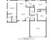Detailed floor plan showcasing layout with primary bedroom, living room, kitchen, dining room, and garage at 10525 Mira Vista Dr, Port Richey, FL 34668