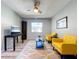 This cozy living room, complete with new flooring, provides a comfortable and stylish space for relaxation at 10525 Mira Vista Dr, Port Richey, FL 34668
