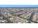 Stunning aerial view of a residential neighborhood surrounded by beautiful waterways with access to Tampa Bay at 13614 Evelane Dr, Hudson, FL 34667
