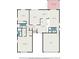 Detailed floor plan showcasing the home's layout, including bedrooms, living spaces, kitchen, and garage at 13614 Evelane Dr, Hudson, FL 34667