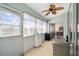 Inviting screened lanai with furniture and views at 2509 Estancia Blvd, Clearwater, FL 33761