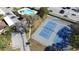 Aerial view of community pool and tennis courts at 2689 Sabal Springs Cir # 103, Clearwater, FL 33761