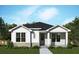 Charming single-story home with stone accents and a well-manicured lawn at 28784 Rambutan Dr, Wesley Chapel, FL 33543