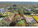 Single-story residence featuring a tile roof, backyard swimming pool, and mature trees providing ample shade and privacy at 4609 W San Miguel St, Tampa, FL 33629