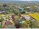 Residential property with a private pool, surrounded by lush greenery and mature trees in a suburban setting at 4609 W San Miguel St, Tampa, FL 33629