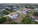 Highlighted aerial view of the house showcasing its location, backyard, and proximity to neighboring properties at 6160 Van Dine St, Englewood, FL 34224