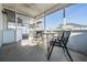 Enclosed lanai featuring seating area at 7911 Floradora Dr, New Port Richey, FL 34654