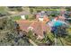An aerial view of the Beacon Woods clubhouse, pool, and other amenities at 8024 Feather Ct # D, Hudson, FL 34667