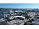Aerial view of the property with a waterfront view from the apartments overlooking the city's downtown at 9895 1St E St # 5, Treasure Island, FL 33706