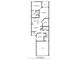 Detailed floor plan showcasing a spacious layout with primary bedroom, living room, kitchen, and attached garage at 11212 Port Douglas Dr, New Port Richey, FL 34654