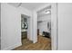 Walk-in closet with ample space for clothes and storage at 1404 Wood Ave, Clearwater, FL 33755