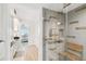 Lovely bathroom with shower, dual vanity and access to Primary bedroom at 2 Adalia Ave # 602, Tampa, FL 33606