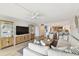 Open concept living room with modern decor that leads into the updated kitchen and butler's pantry at 2 Adalia Ave # 602, Tampa, FL 33606