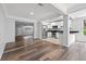 Modern kitchen with stainless steel appliances and bright white cabinetry at 2835 Valencia S Way, St Petersburg, FL 33705
