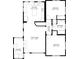 Detailed floor plan layout showcasing the dimensions and arrangement of rooms at 5502 N 9Th St, Tampa, FL 33604