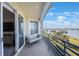 Enjoy water views from this condo's relaxing balcony at 7892 Sailboat Key S Blvd # 307, South Pasadena, FL 33707