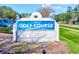 Largo Golf Course sign, displaying its name and website; surrounded by green grass at 12607 San Blas Loop, Largo, FL 33774