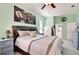 Cozy main bedroom suite with stylish decor and en-suite bathroom access at 13855 Rudi Loop, Spring Hill, FL 34609