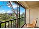 Screened balcony with view of the surrounding landscape at 11901 4Th N St # 6303, St Petersburg, FL 33716