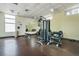 A well-equipped gym with weight machines, free weights, and ample space for residents to exercise at 1208 E Kennedy Blvd # 1115, Tampa, FL 33602