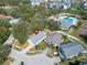 Aerial view of the home in a community close to the pool and clubhouse at 3902 Ixora Ct, Riverview, FL 33578