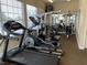 Community gym with modern equipment and natural light through large windows at 5924 Brickleberry Ln # 101, Zephyrhills, FL 33541