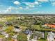 Take in this aerial shot of a neighborhood with verdant trees, highlighting the sense of community at 759 Timuquana Ln, Palm Harbor, FL 34683