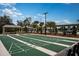 Outdoor shuffleboard courts with shade structures, offering a fun recreational area at 9638 Minnow Ray Dr, Land O Lakes, FL 34638