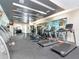 Modern gym featuring treadmills, weights, and mirrored walls for a complete fitness experience at 111 N 12Th St # 1820, Tampa, FL 33602