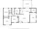 Floor plan showcasing the layout of the home, including the screened porch and garage at 14350 Hill Country Rd, Brooksville, FL 34614