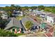 Aerial view of a residential neighborhood showcasing well-maintained homes and tree-lined streets at 2024 E Columbus Dr, Tampa, FL 33605