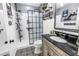 Stylish bathroom featuring modern fixtures, a sleek shower, and elegant tile work at 2885 18Th N Ave, St Petersburg, FL 33713