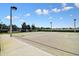 Community basketball court featuring well-maintained concrete surface, hoops, and lighting at 7945 Carriage Pointe Dr, Gibsonton, FL 33534