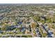 An aerial view of a suburban neighborhood with lush greenery, showing house and surrounding streets at 5117 Cape Cod Dr, Holiday, FL 34690