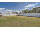 Spacious, fenced backyard offers privacy and plenty of room for outdoor activities and landscaping potential at 1274 Ocean Spray Dr, Ruskin, FL 33570