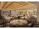 Elegantly designed ballroom with tables set for a banquet, ideal for weddings and events at 15000 Madeira Way # 622, Madeira Beach, FL 33708