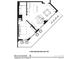 One-bedroom villa floor plan featuring a balcony, bedroom, and living area at 15000 Madeira Way # 622, Madeira Beach, FL 33708