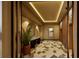 Modern lobby featuring a tiled floor, mirrors, a plant, and elevator access at 15000 Madeira Way # 622, Madeira Beach, FL 33708