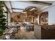 Elegant restaurant with stylish decor, wooden beams, comfortable seating, and inviting ambiance at 15000 Madeira Way # 622, Madeira Beach, FL 33708